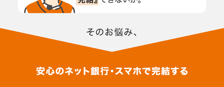 複数のお借り入れ・
リボ払いのおまとめで
こんなお悩みはありませんか?
C
複数社のローンやリボ払いがあり、
毎月の返済管理がバラバラで面倒。
スッキリまとめたい!
まとめるなら、 少しでも金利負担
が減る可能性のある 『安心できる
銀行』がいい。
窓口に行って相談するのは恥ずか
しいし面倒。 スマホだけで 『ネット
「完結』 できないか。
そのお悩み、
安心のネット銀行 ・ スマホで完結する
「 au じぶん銀行
カードローン」の
借り換えコースで解決しませんか?